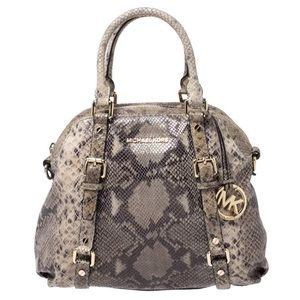 Michael Kors snakeskin handbag